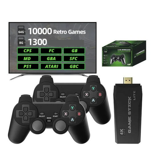 Retro Game Stick 4k Lite Console 10,000 Games